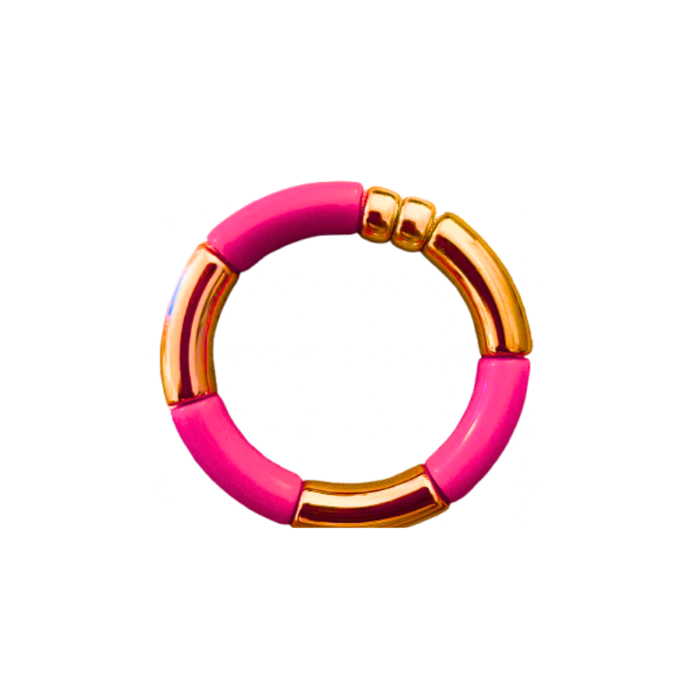 Acrylic & Gold Bracelet
