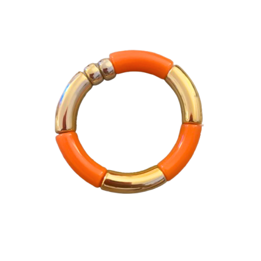 Acrylic & Gold Bracelet